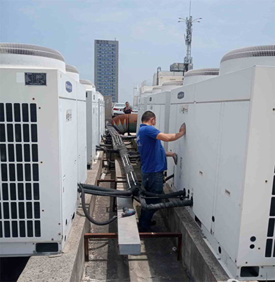 榆社中央空调制热和不制冷系统维修方法